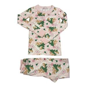 Hanna Andersson Winter Holiday Print long John Pajamas